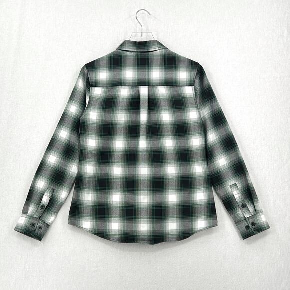 DIXXON Flannel Shirt Callahan Womens Medium Green Tommy Boy Plaid Button Up - Picture 2 of 16